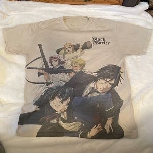 Black butler graphic tee, Funimation anime tee shirt